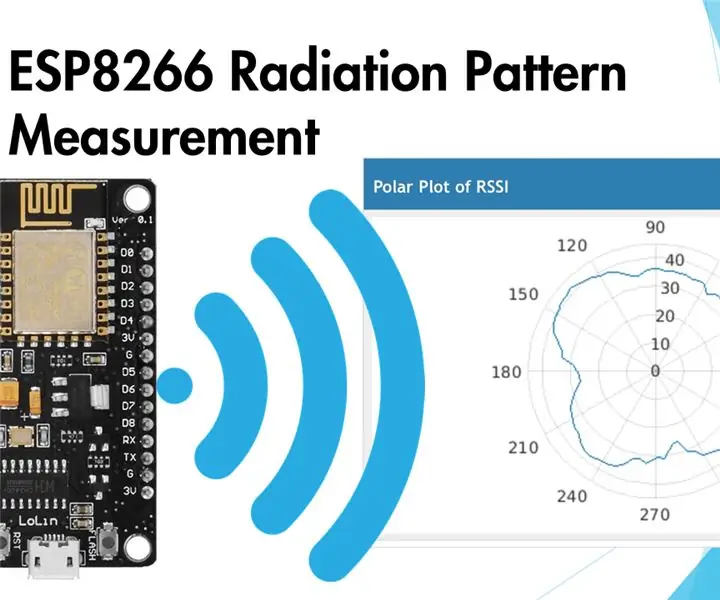 ESP8266 Strålemønster: 7 trinn