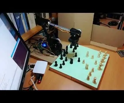 Chess Robot Raspberry Pi Lynxmotion AL5D Arm: 6 քայլ