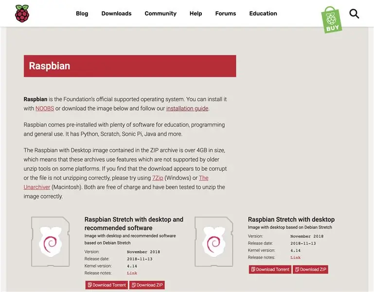 Software Raspberry Pi