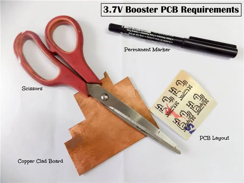 3.7V გამაძლიერებელი PCB