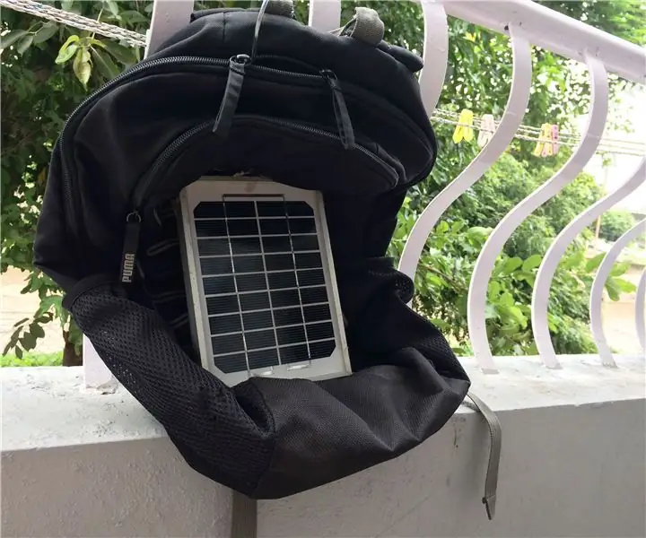 Ransel Perjalanan Solar..Untuk Mengecas dalam Perjalanan: 5 Langkah (dengan Gambar)