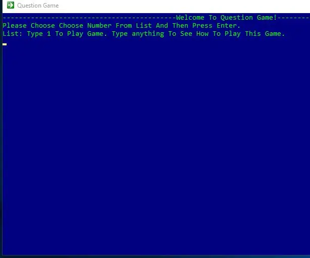 Làm thế nào để tạo một trò chơi CMD! Tải xuống miễn phí và sao chép mã !: 6 bước
