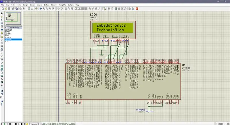 16*2 LCD ilə LPC2148 İnterfeys