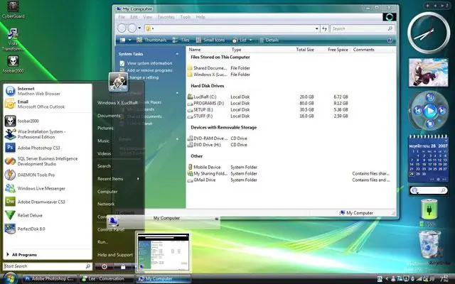 Kompüterinizin Windows Vista kimi görünməsini necə təmin etmək olar: 5 addım