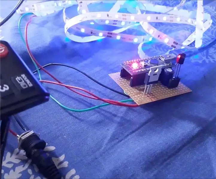 Striscia LED telecomandata fai-da-te fai-da-te: 10 passaggi (con immagini)