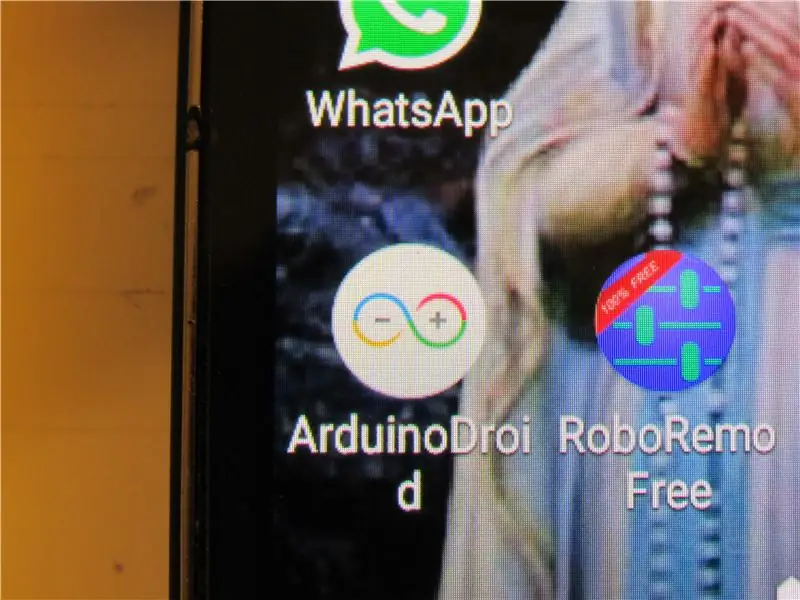 O aplicativo ArduinoDroid