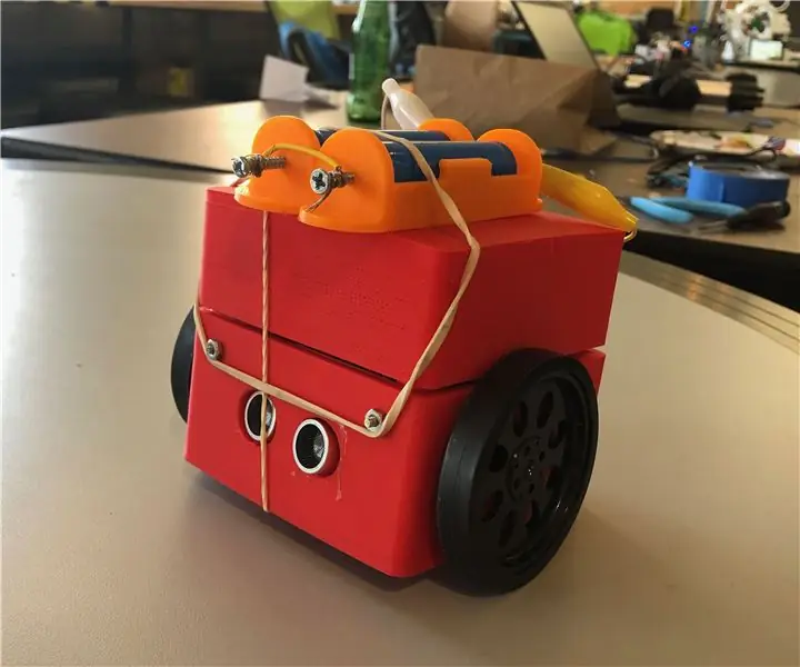 Arduino 3D tištěný sumo bot: 6 kroků