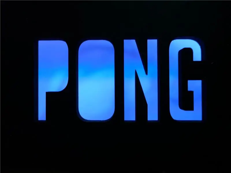 Pong Op Een Zelfgemaakt Ledgrid