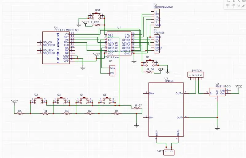 Connexions des modules dans le PCB