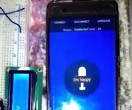 Խոսքի ճանաչում Arduino- ով (Bluetooth + LCD + Android) ՝ 6 քայլ