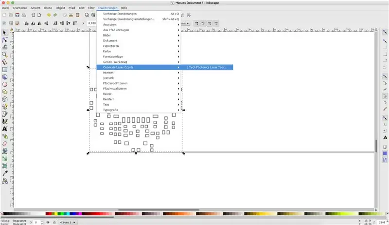 Generer Laser Gcode fra Stencil