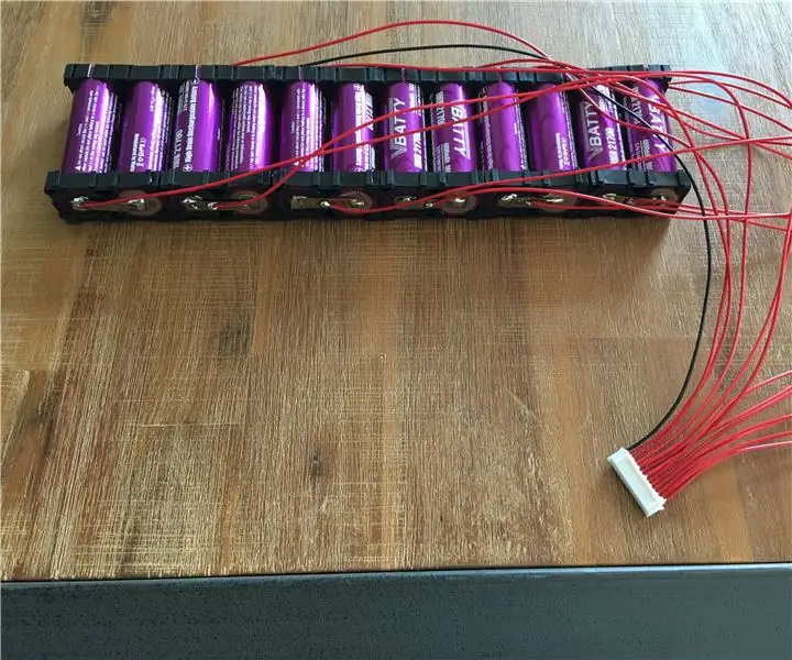 Li-Ion Battery Pack 12s 44.4V BMS менен: 5 кадам