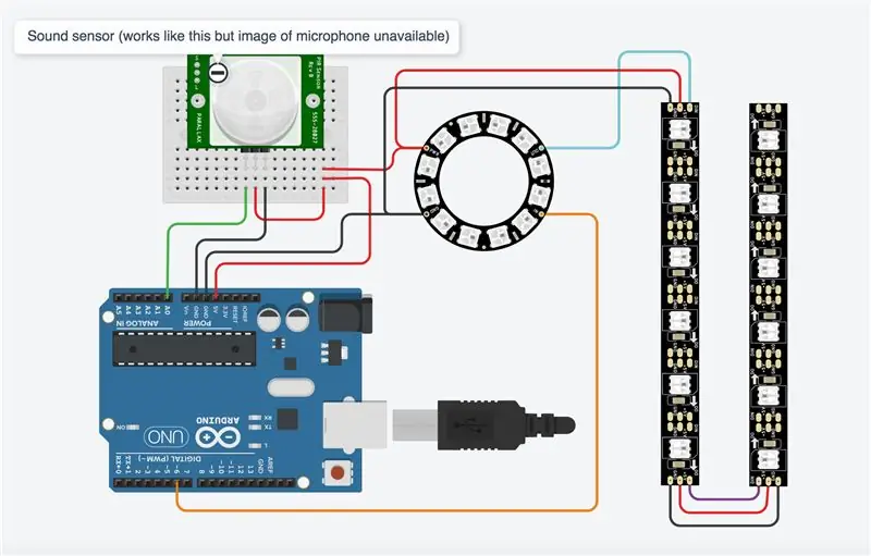 Ožičenje mikrofona i Arduina