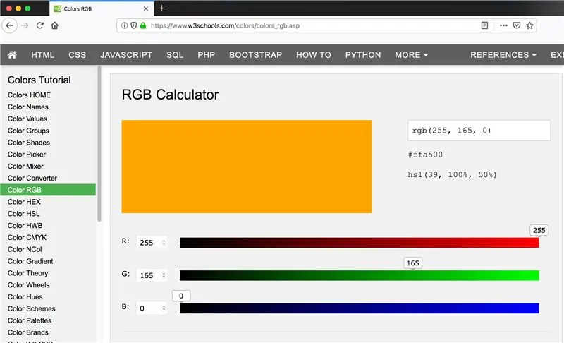 Menukar Warna, Kecerahan dan Ambang Sensor