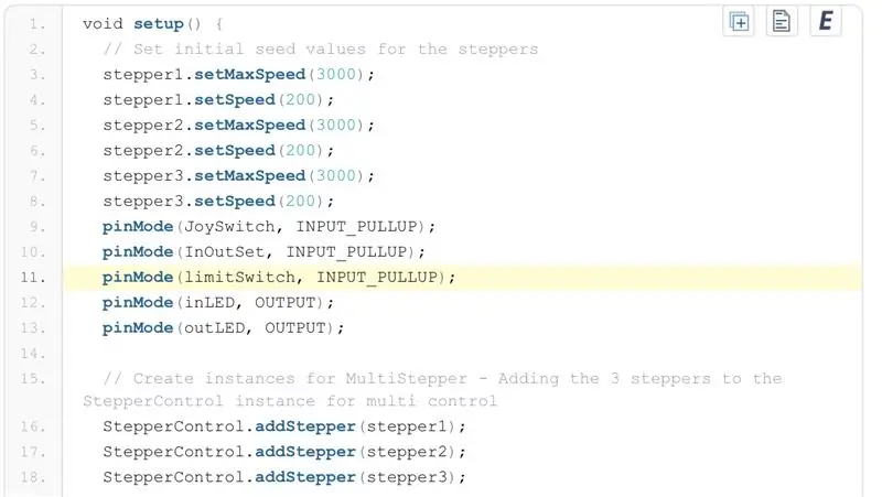 Passo 6: Codice in Arduino