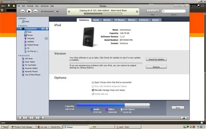 Prepara il tuo iPod/itunes