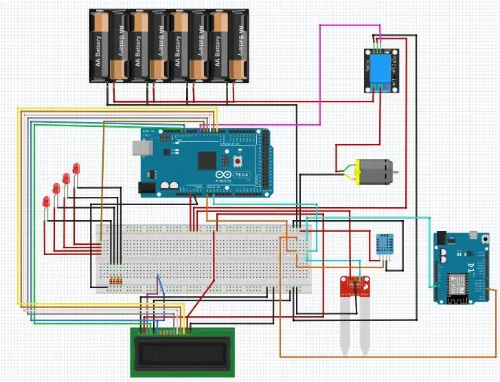 Bedrading op Fritzing