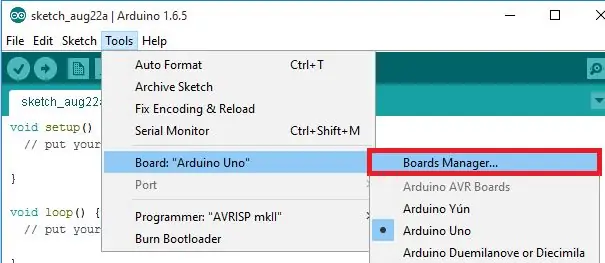 ESP8266 plaadi installimine Arduino IDE -sse