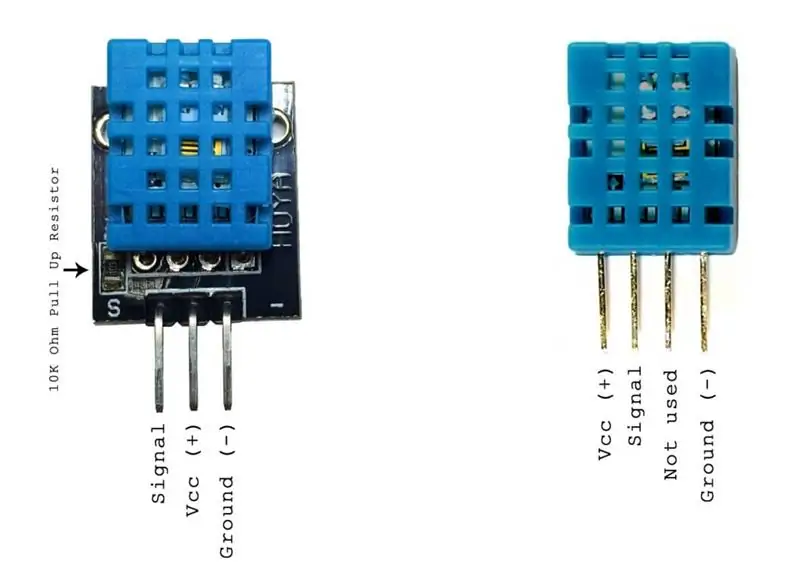 DHT 11 pinout