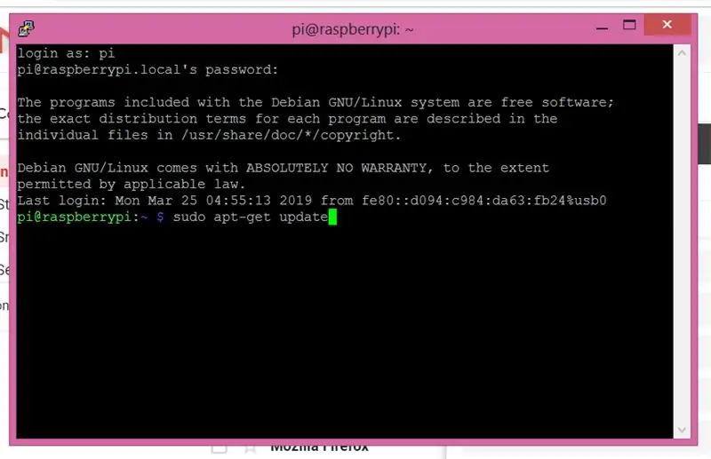 Comandaments a executar a la terminal