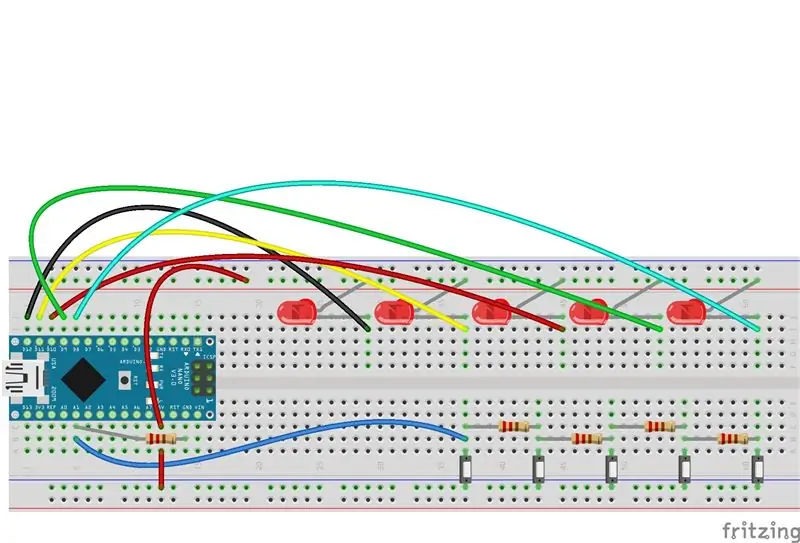 Connectez certaines LED