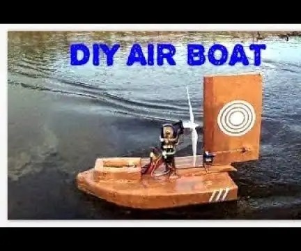 RC Air Boat ใช้ Parcel Tape: 5 ขั้นตอน