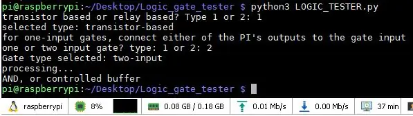 Raspberry Pi Logic Chip -testeri