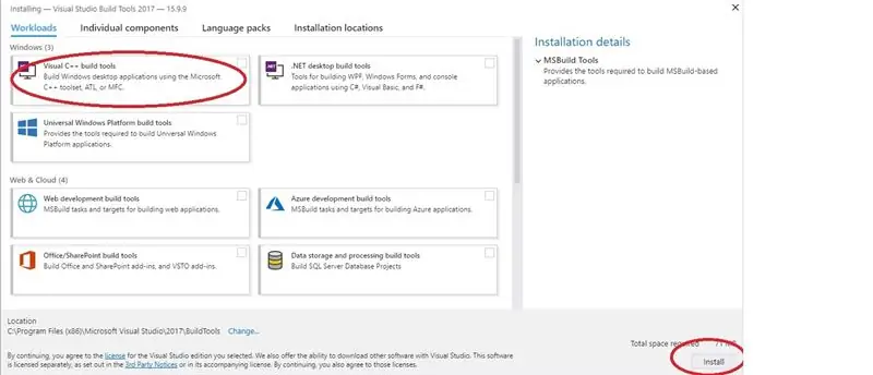 Preuzmite i instalirajte Visual Studio Build Tools