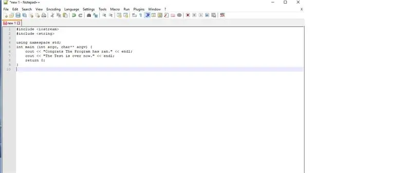 Abra o Notepad ++