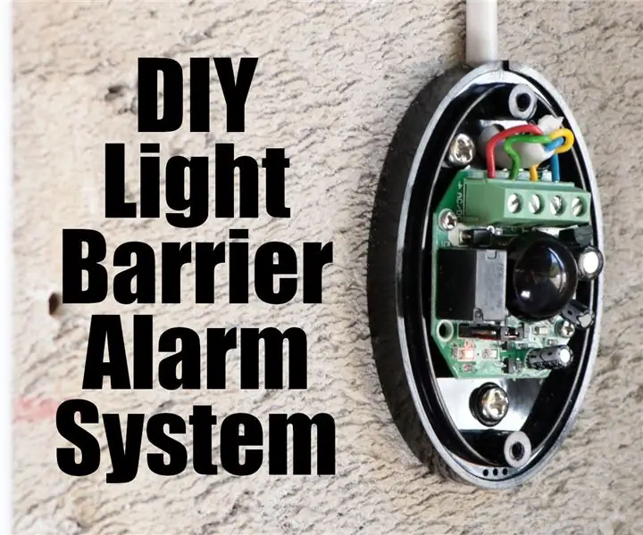 DIY alarmni sustav svjetlosne barijere s PLC -om industrijskog stupnja (Controllino): 5 koraka