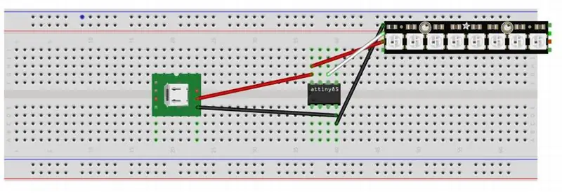 Connectez toutes les choses et attachez au boîtier