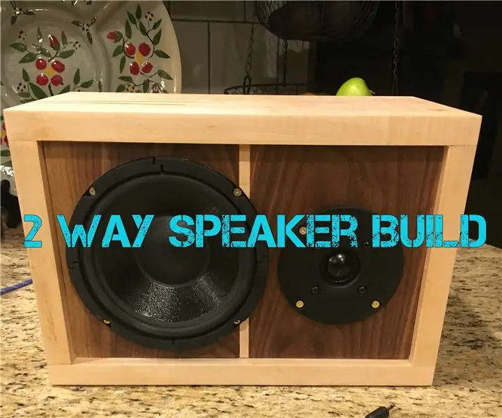 Diy Speaker 2-weg: 6 stappen (met afbeeldingen)