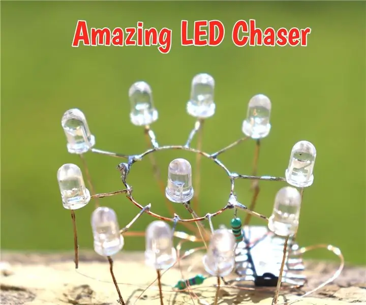 วิธีการสร้าง LED Chaser โดยใช้ 4017 IC และ RGB LED: 13 ขั้นตอน