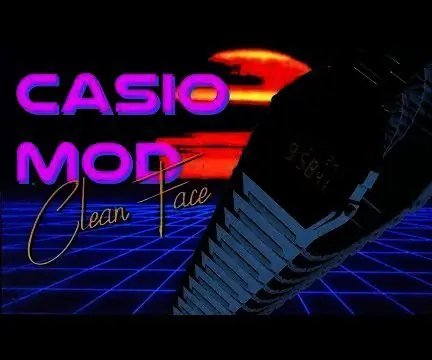 Casio A158W Čisto lice Mod: 4 koraka