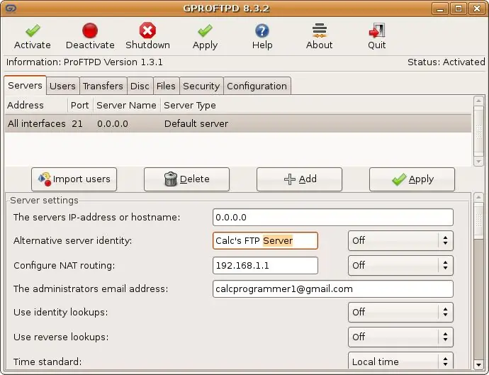 ¡Configure y active el servidor FTP!