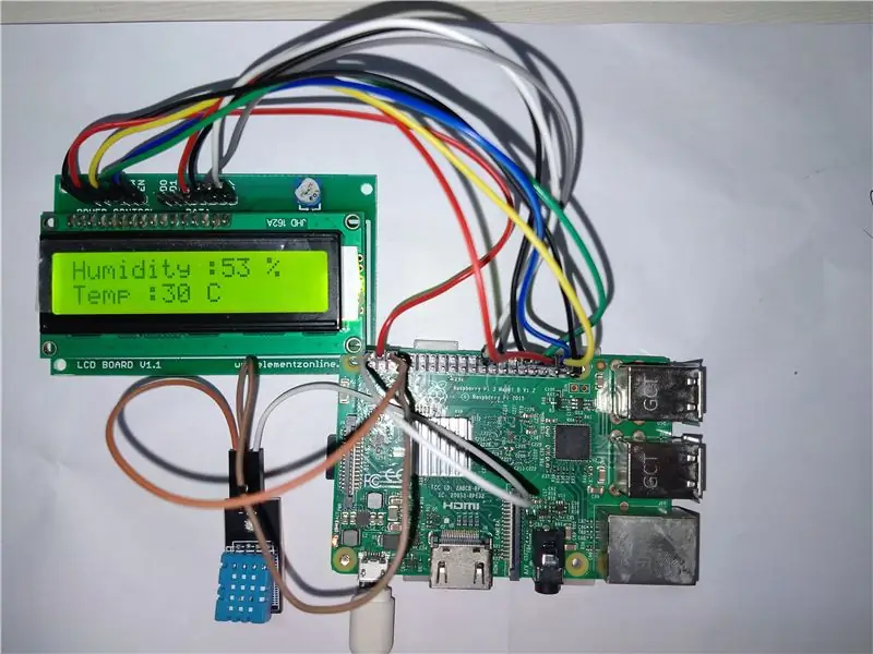 Sistemi i monitorimit të motit duke përdorur Sensorin Raspberry Pi3 dhe DHT11