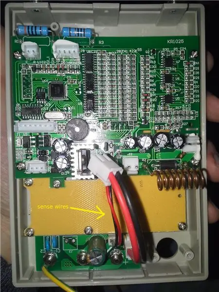 Disassemple Korad, Locate and Cut Sense Wire