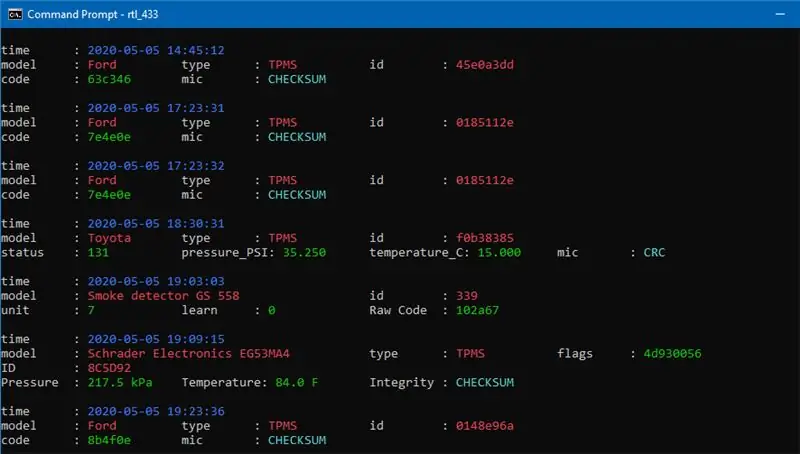 Pagtuklas ng 433MHz Gadgets