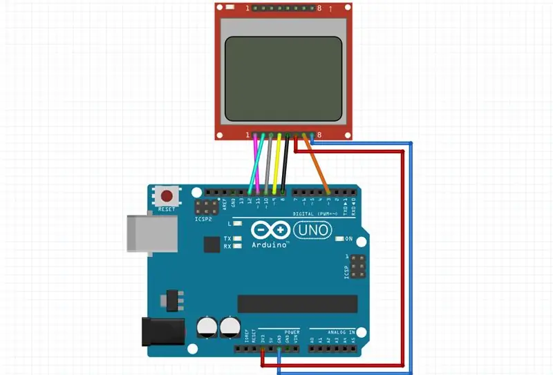 5110LCD displeyining xususiyatlari va ulanishi