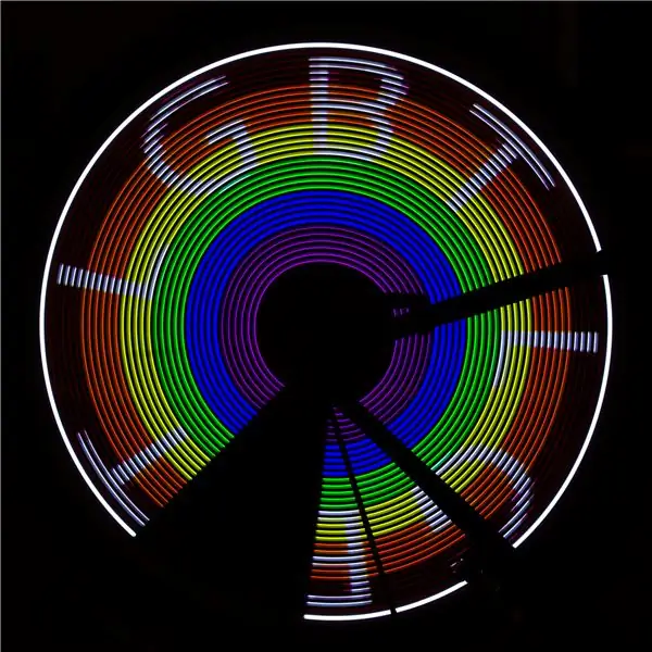 POV velosipēdu displejs - ESP8266 + APA102