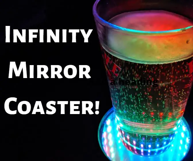 Sottobicchiere Infinity Mirror: 8 passaggi (con immagini)