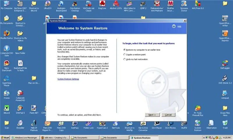 სისტემის აღდგენის წერტილის შექმნა: 3 ნაბიჯი