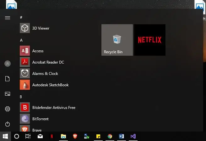 Windows rokasgrāmata Atveriet sākuma pogu