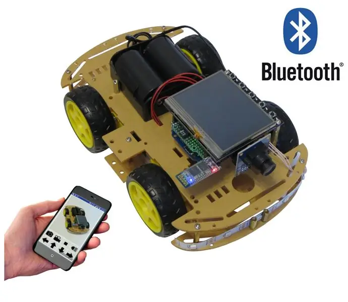 Видео поток и контрол чрез смартфон 4WD робот кола (през Bluetooth)