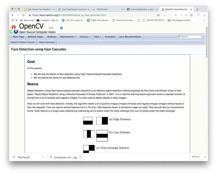 CV ouvert: détection des yeux