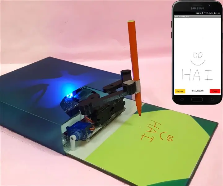 „Mini Drawing Bot“- tiesioginė „Android“programa - „Trignomentry“: 18 žingsnių (su nuotraukomis)