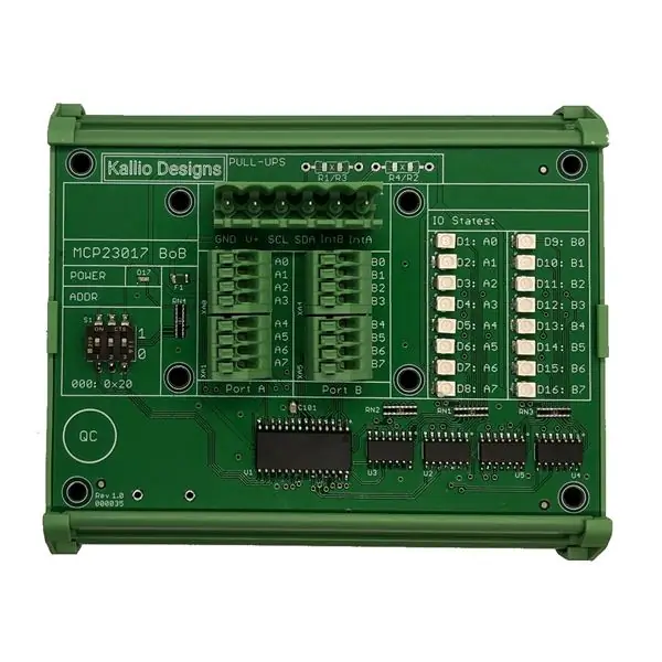 Ethernet арқылы MCP23017 GPIO басқару