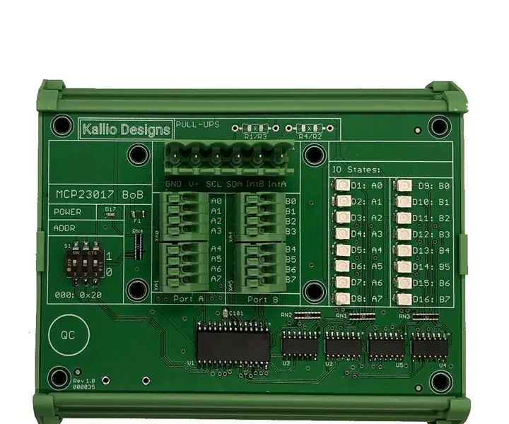 MCP23017 GPIO kontrola putem Etherneta: 5 koraka