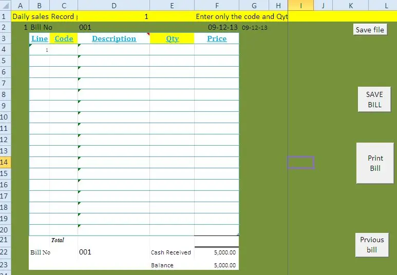 POS SISTEM UNTUK KEDAI, PERMINTAAN DAN PUSAT PERKHIDMATAN DARI EXCEL Dengan Menggunakan Kod Bar: 7 Langkah