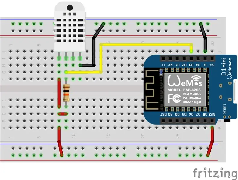 Temperatura e umidade: DHT22 / DHT11